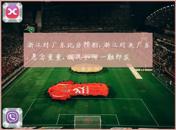 浙江对广东比分预测,浙江对决广东,悬念重重,战况如何一触即发